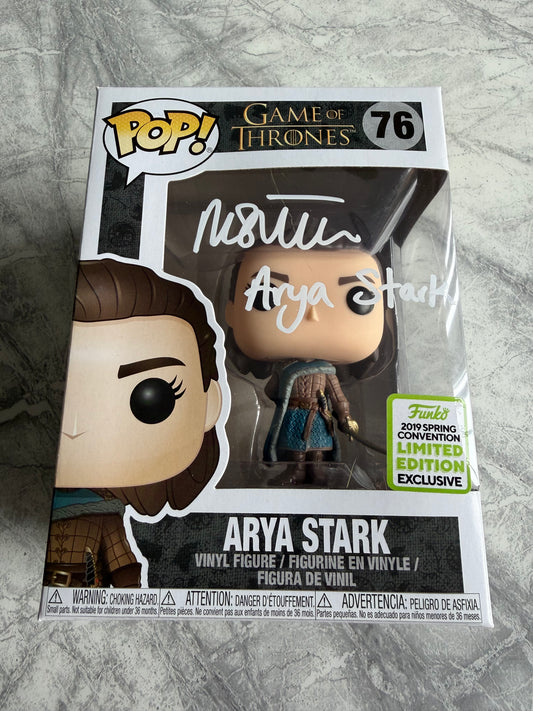 Maisie Williams Signed Game Of Thrones Limited Edition Funko Pop - SWAU Witnessed