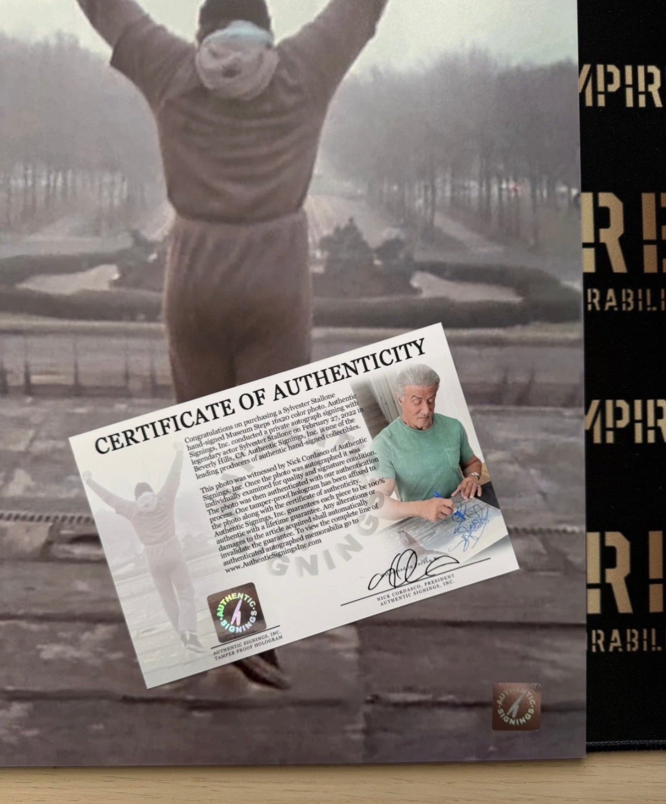 Sylvester Stallone Signed Rocky 16x20” Photo - Authentic Signings Inc COA (£100 OFF - USUALLY £750)