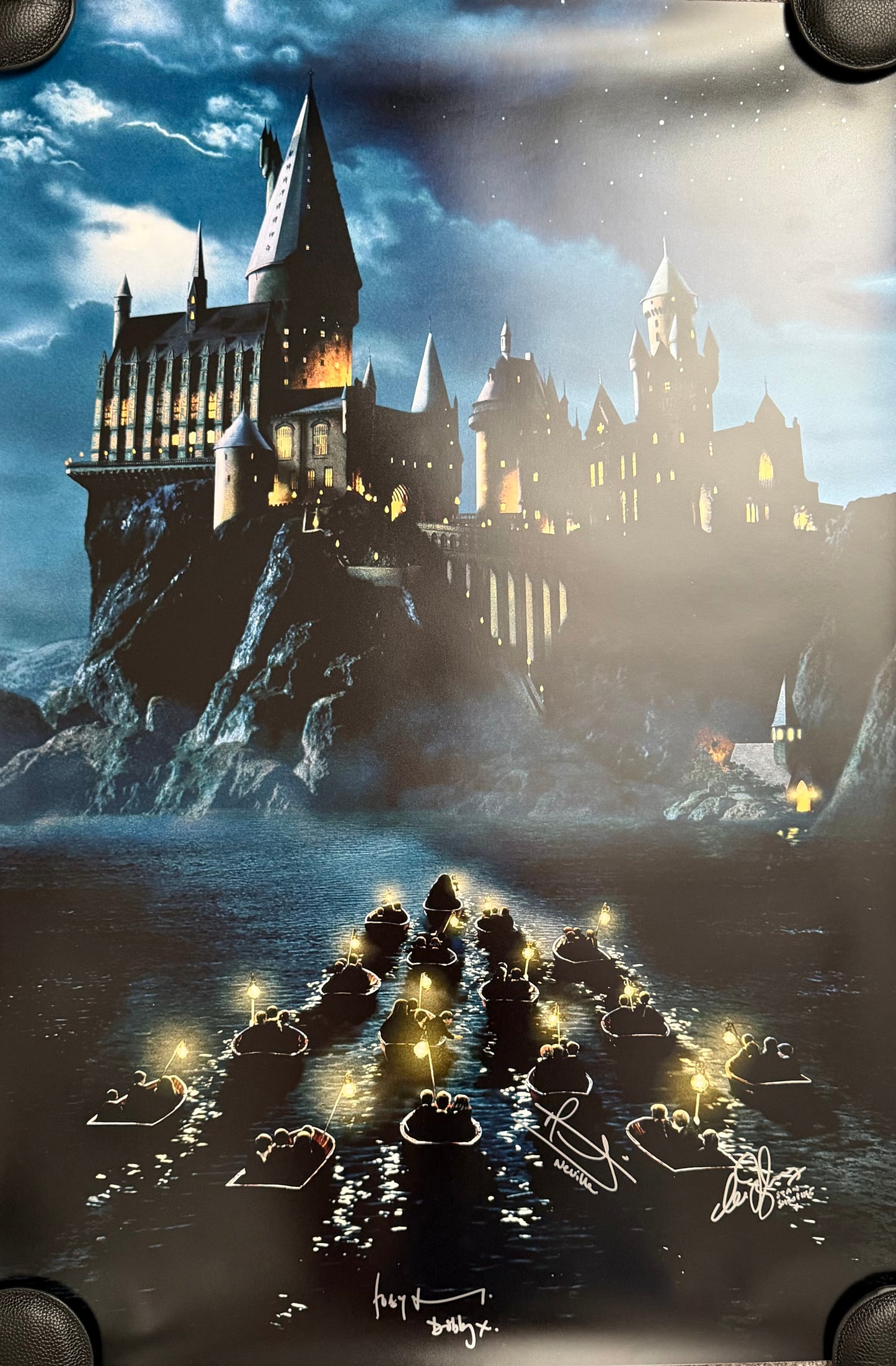 Multi 3 Cast Signed Harry Potter Project Starter Maxi Poster