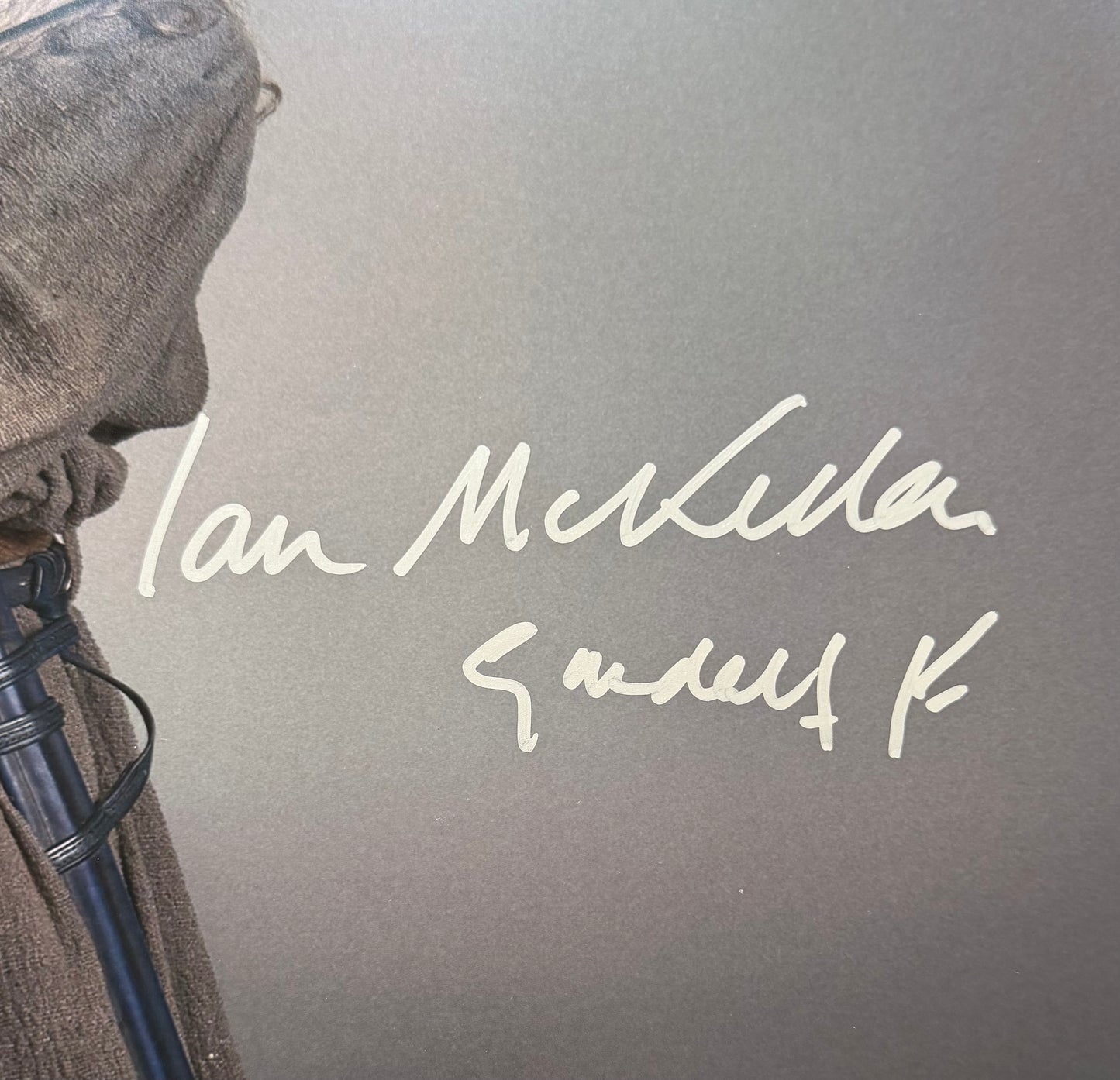 Sir Ian Mckellen Signed LOTR 16x20” Photo With Rare Character Name - Full Beckett Letter Of Authenticity