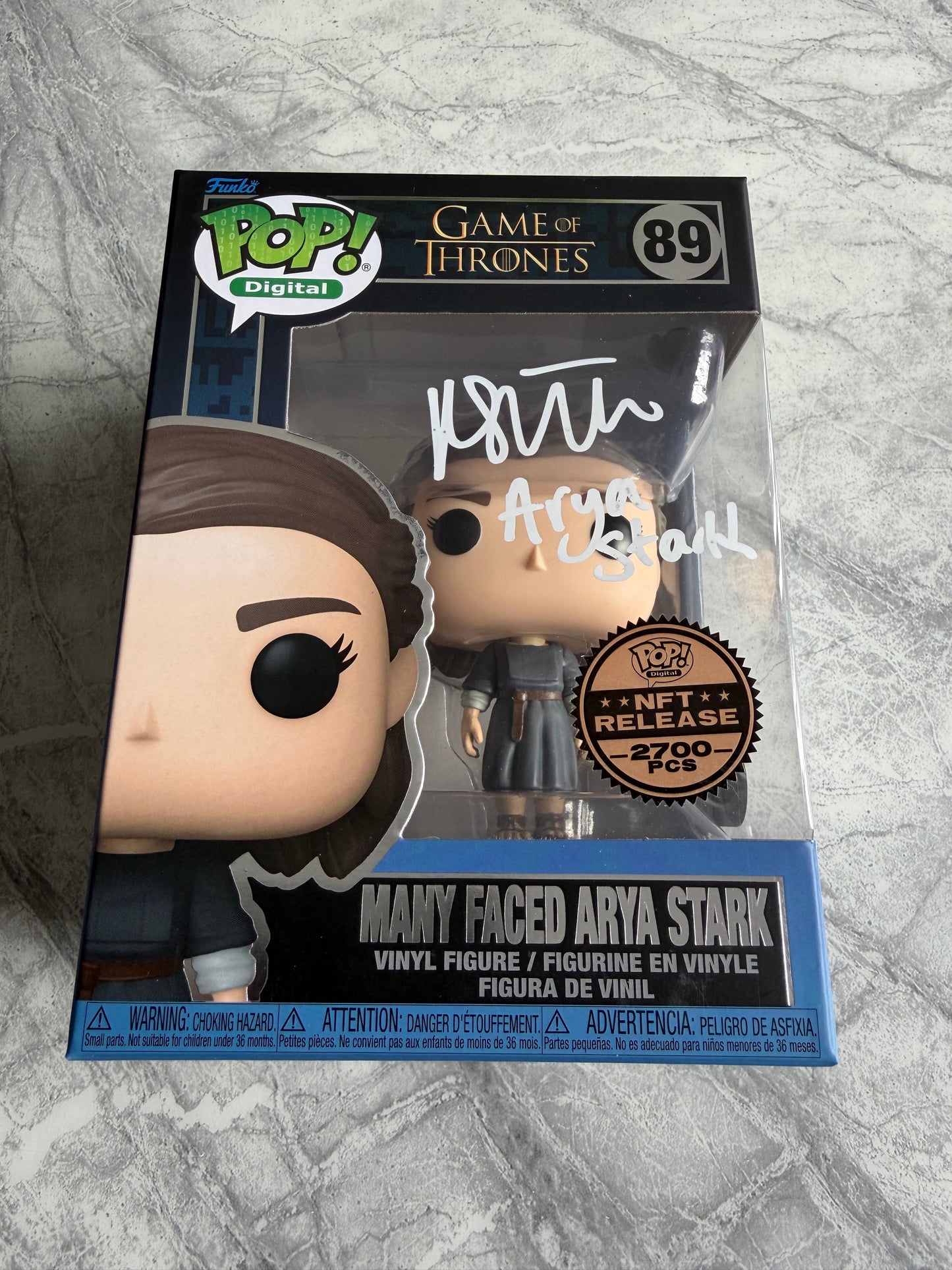 Maisie Williams Signed Game Of Thrones NFT Funko Pop - SWAU Witnessed