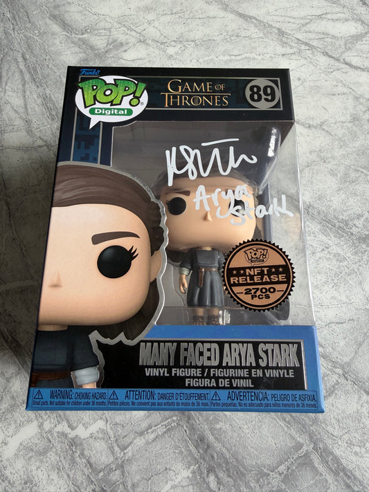 Maisie Williams Signed Game Of Thrones NFT Funko Pop - SWAU Witnessed