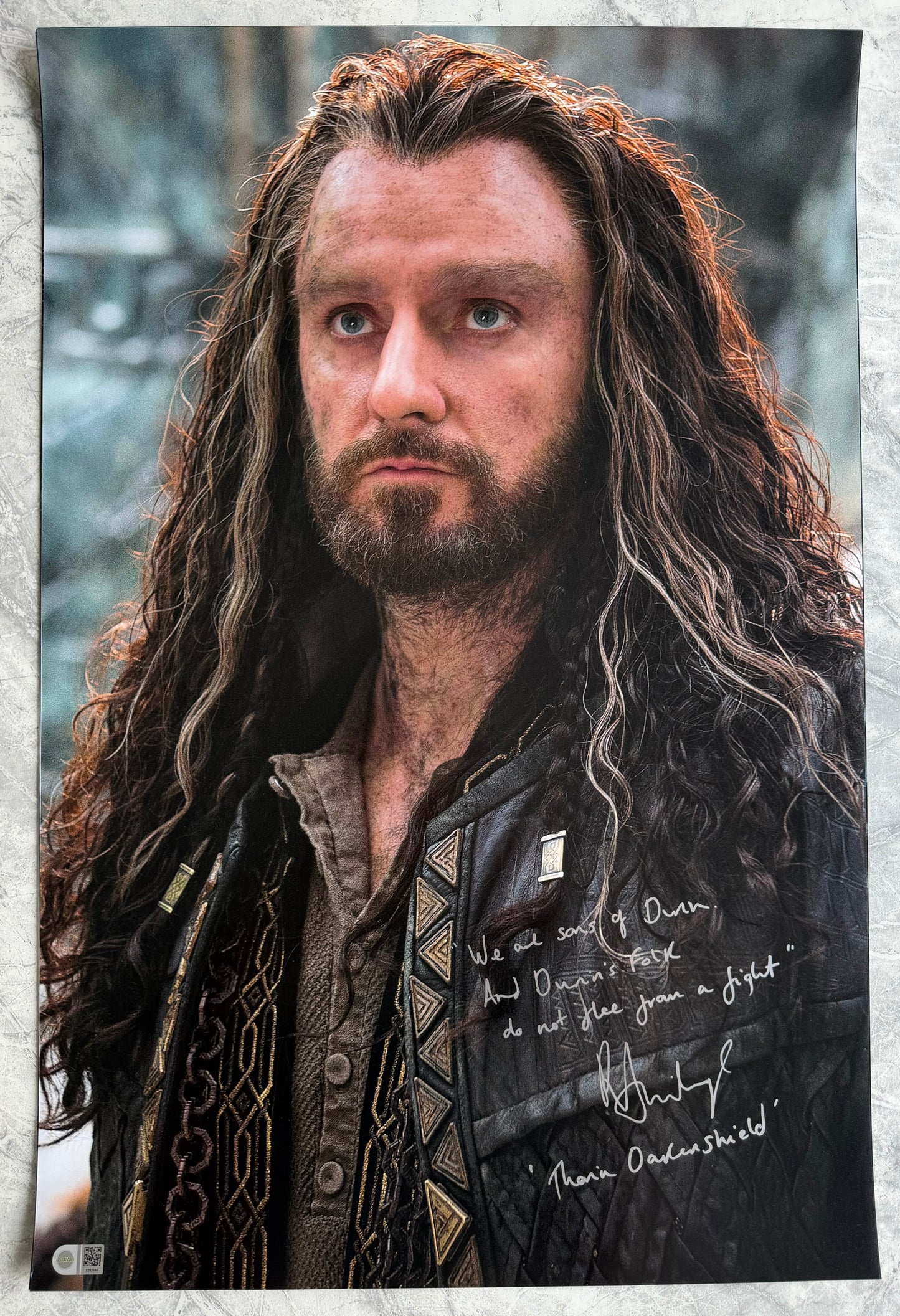 Richard Armitage Signed The Hobbit 20x30” Photo - SWAU Authenticated