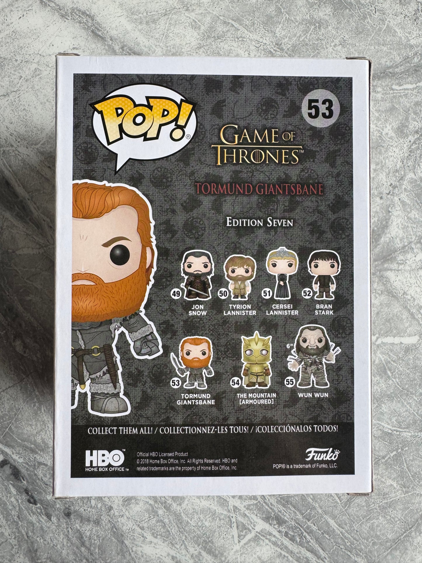Kristofer Hivju Signed Game Of Thrones Tormund Funko Pop With Quote! - SWAU Authenticated