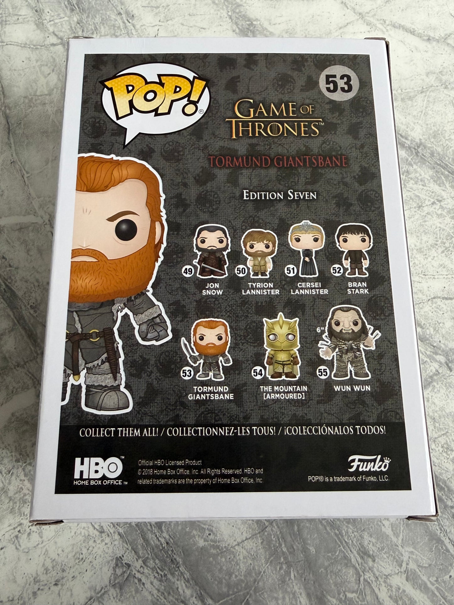 Kristofer Hivju Signed Game Of Thrones Tormund Funko Pop With Quote! - SWAU Authenticated