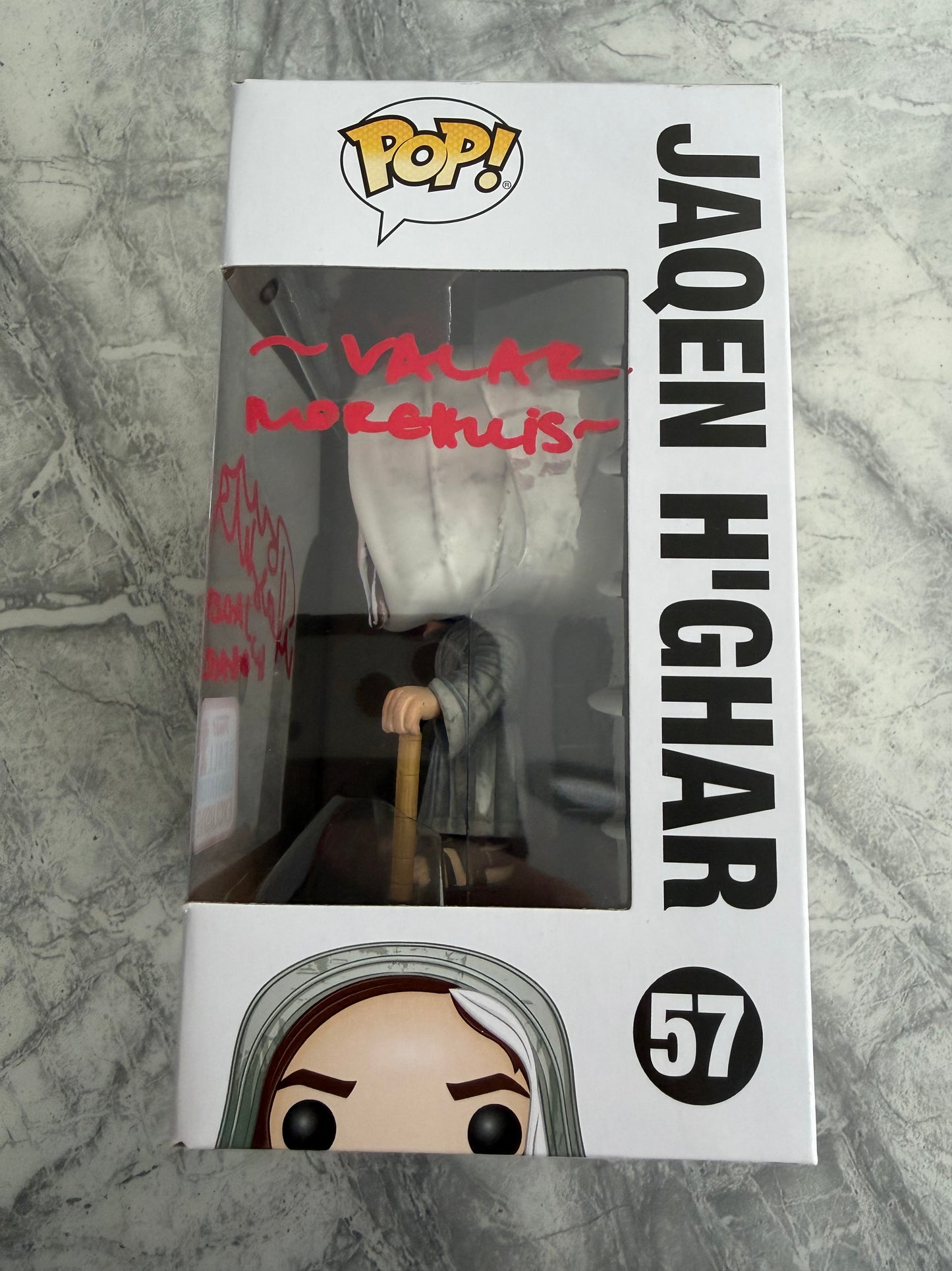 Tom Wlaschiha Signed Game Of Thrones Jaqen H’Ghar Funko Pop With Quote!