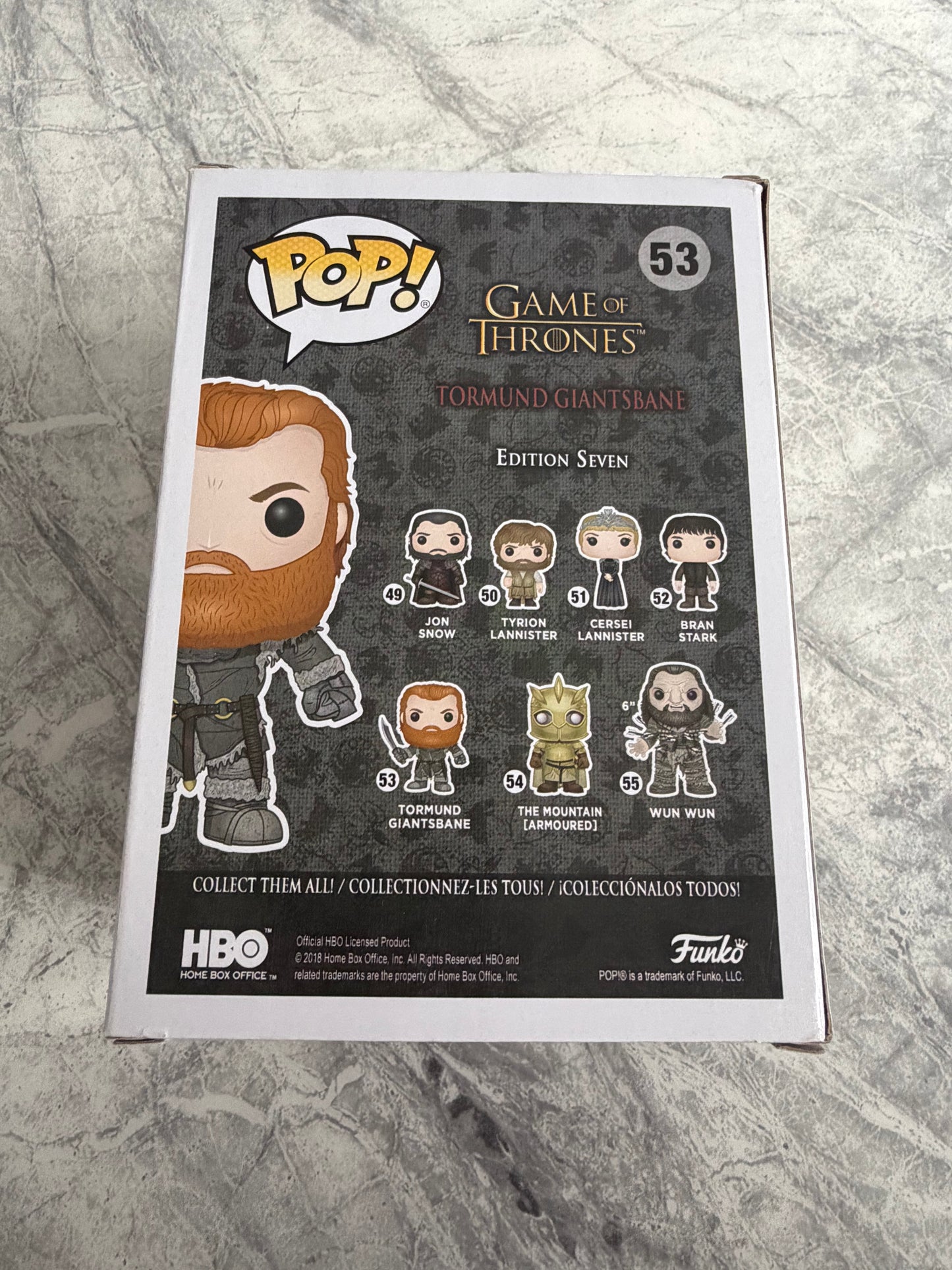 Kristofer Hivju Signed Game Of Thrones Tormund Funko Pop With Quote! - SWAU Authenticated
