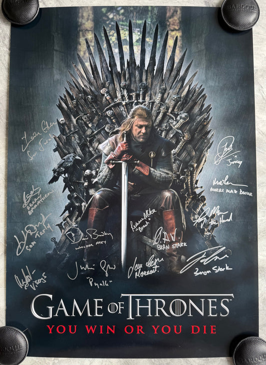 Multi 14 Cast Signed Game Of Thrones Season 1 Project Poster