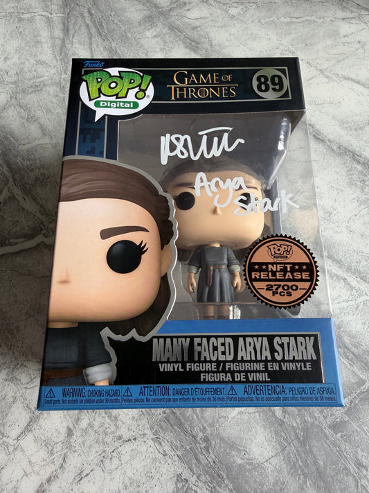 Maisie Williams Signed Game Of Thrones NFT Funko Pop - SWAU Witnessed
