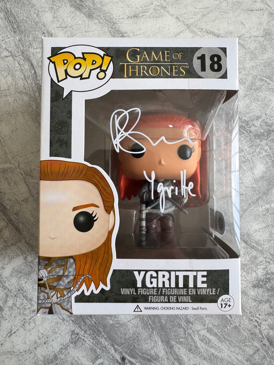 Rose Leslie Signed Game Of Thrones Ygritte Funko Pop With Quote! - SWAU Authenticated