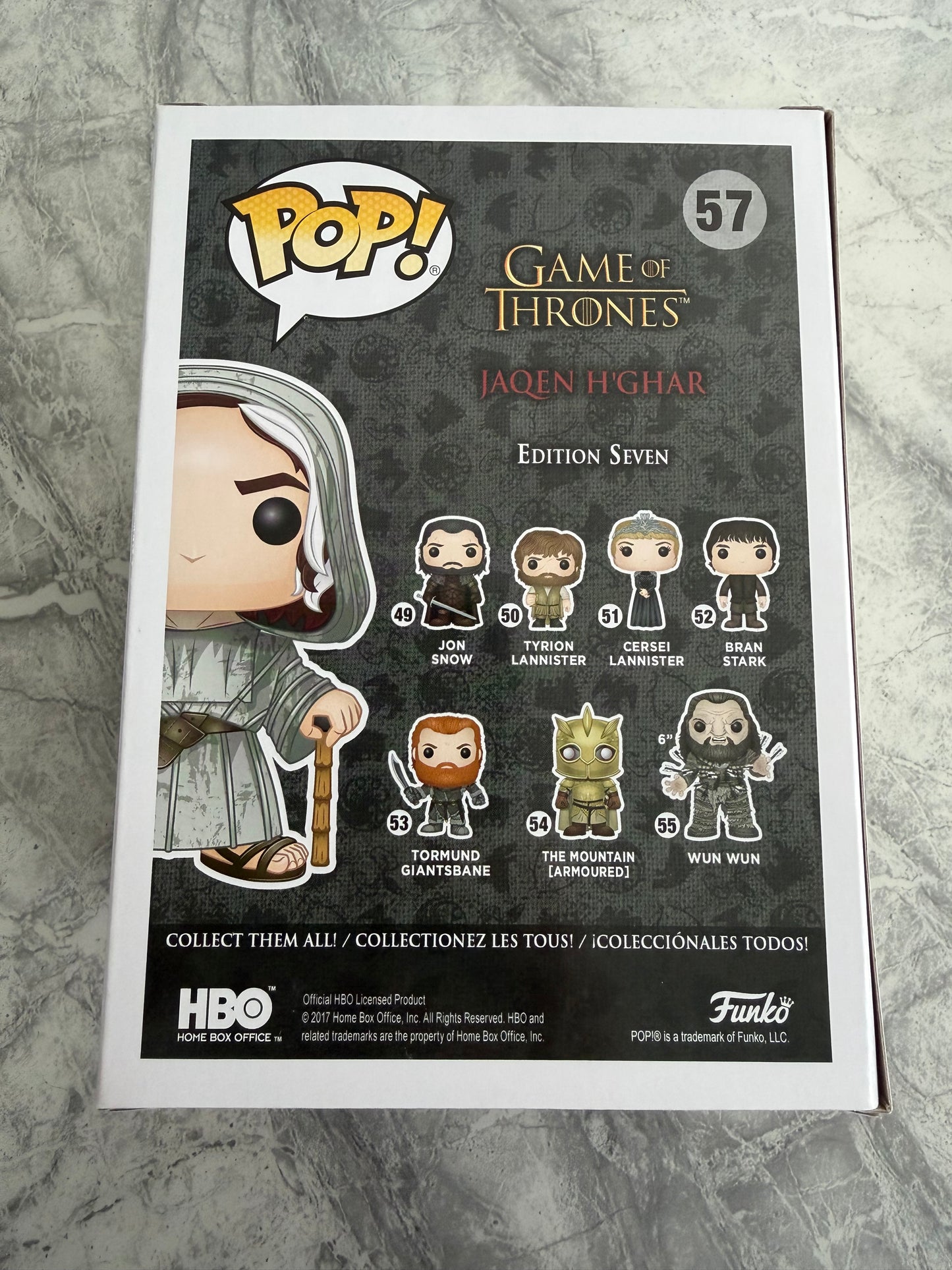Tom Wlaschiha Signed Game Of Thrones Jaqen H’Ghar Funko Pop With Quote!