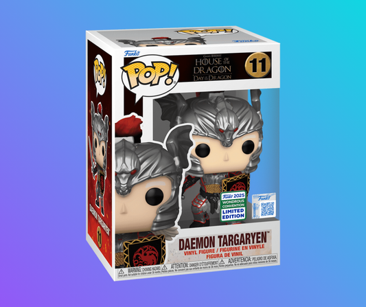 Matt Smith Signed House Of The Dragon Daemon Targaryen In Armour Funko Pop (Pre Order)
