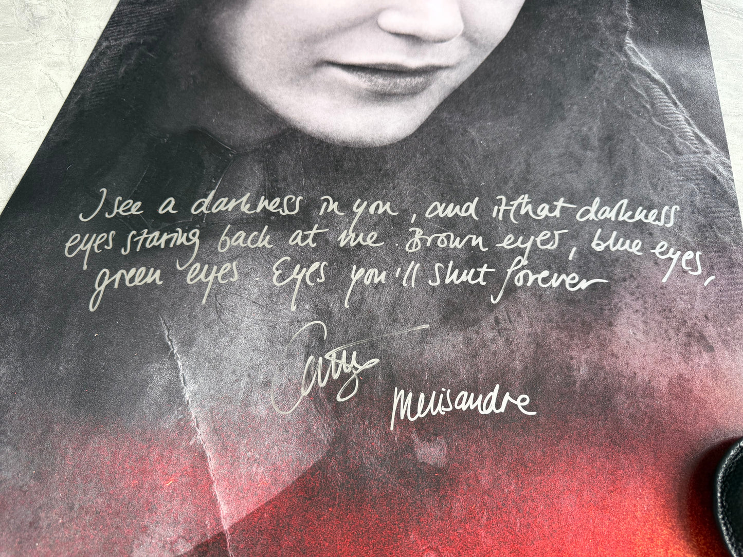 Carice Van Houten Signed Game Of Thrones 20x30” Photo With Long Quote - SWAU Authenticated