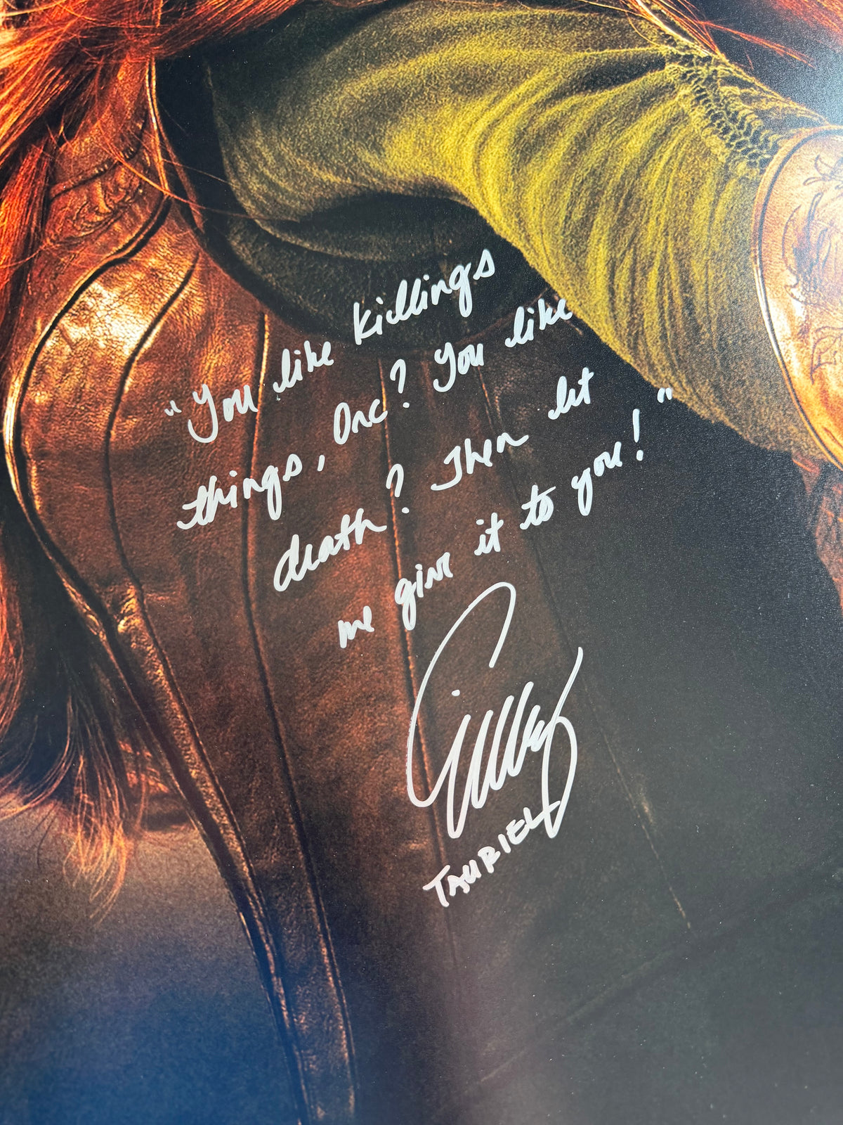 Evangeline Lily Signed The Hobbit 20x30” Photo - SWAU Authenticated