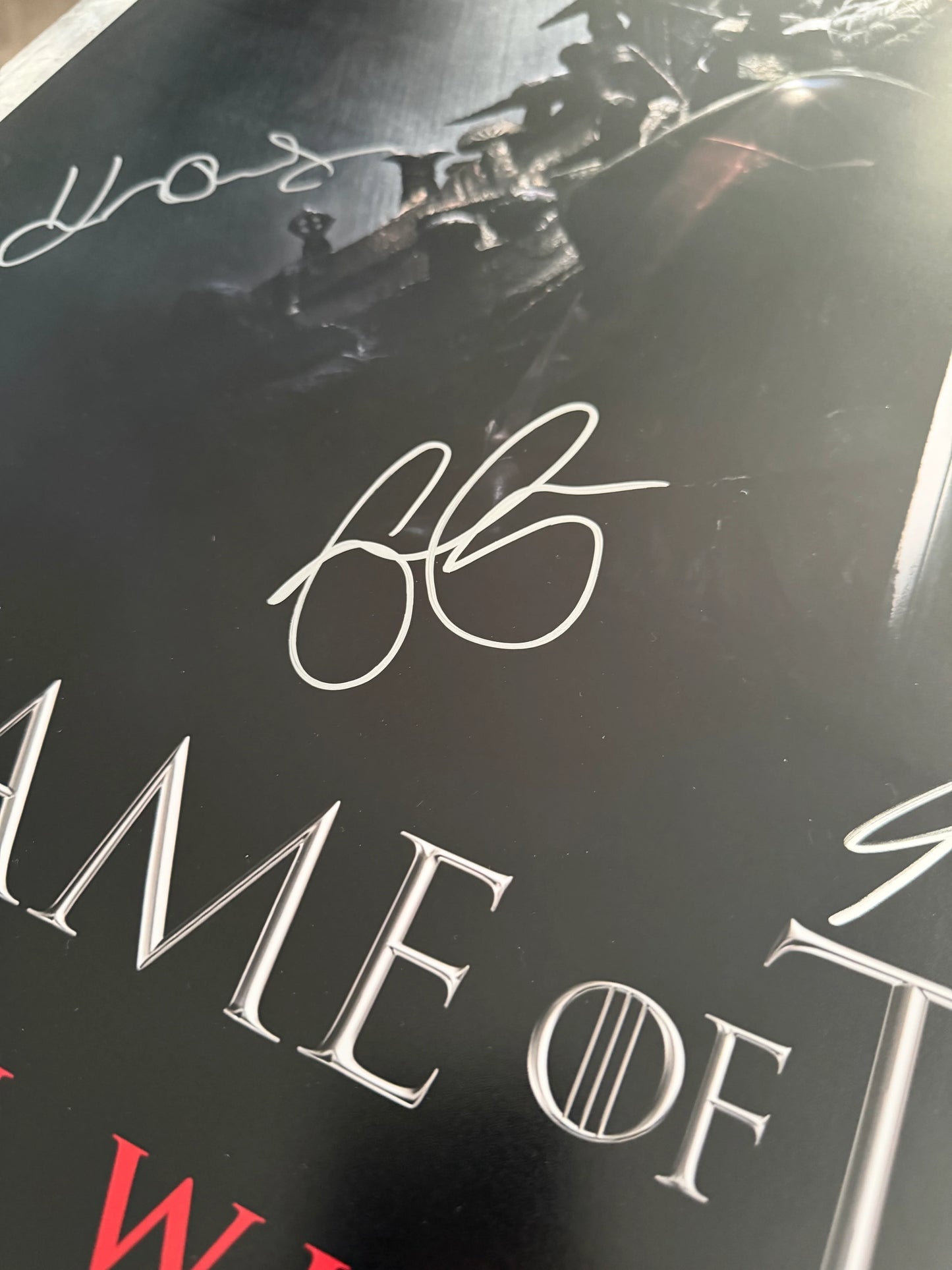 GRRM, Emilia Clarke & Cast Signed Game Of Thrones 24x36” Maxi Poster