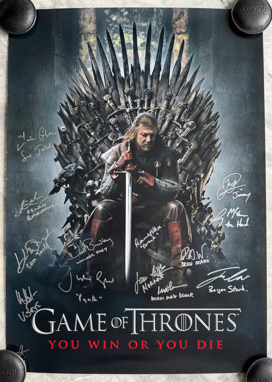 Multi 14 Cast Signed Game Of Thrones Season 1 Project Poster