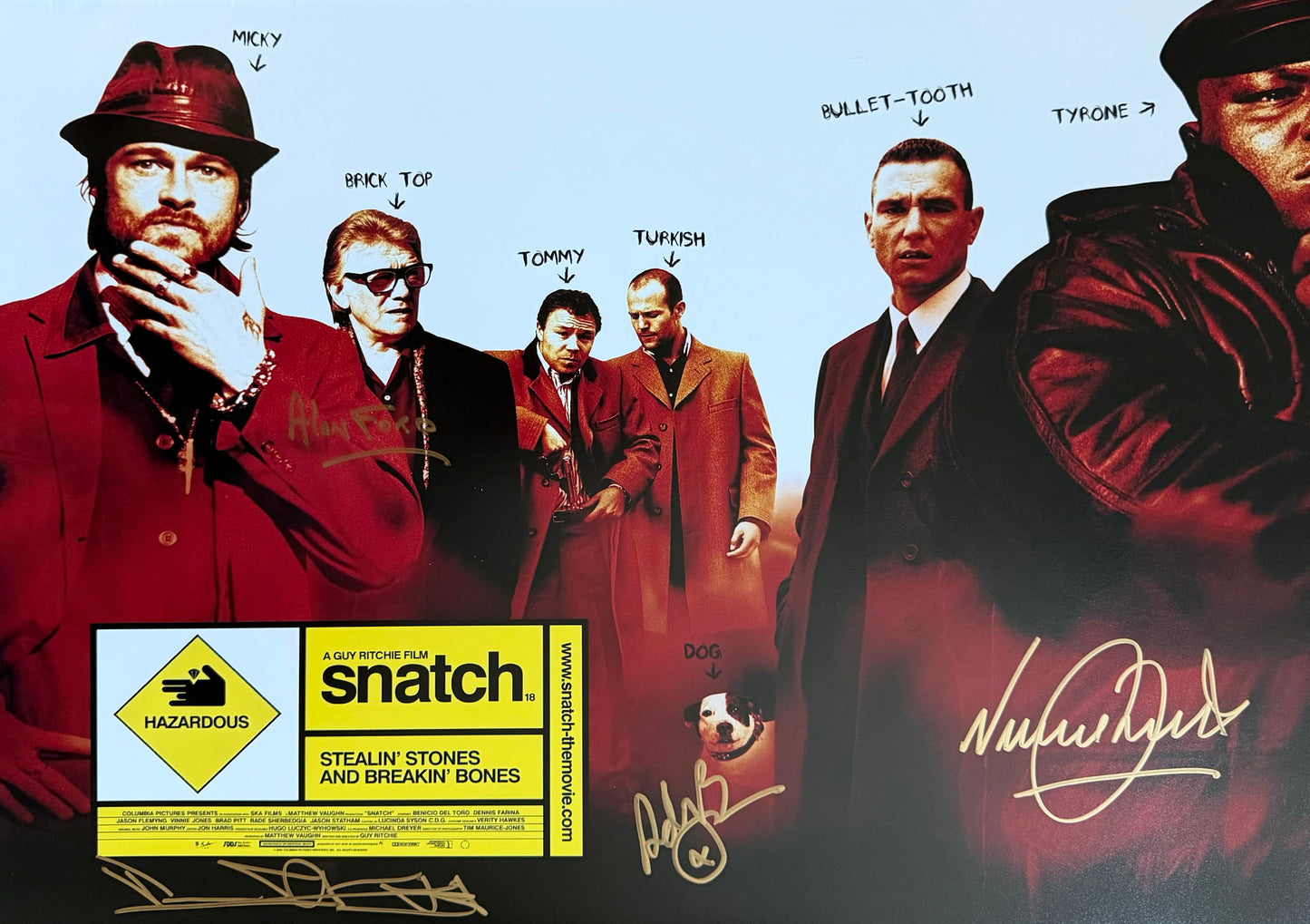 Multi Cast Signed Snatch Textless A2 Poster - Perfect Project Starter Piece!