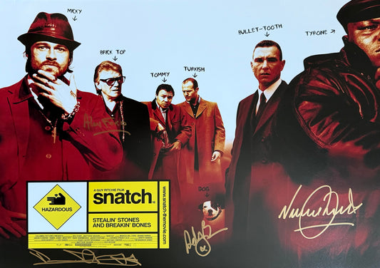 Multi Cast Signed Snatch Textless A2 Poster - Perfect Project Starter Piece!