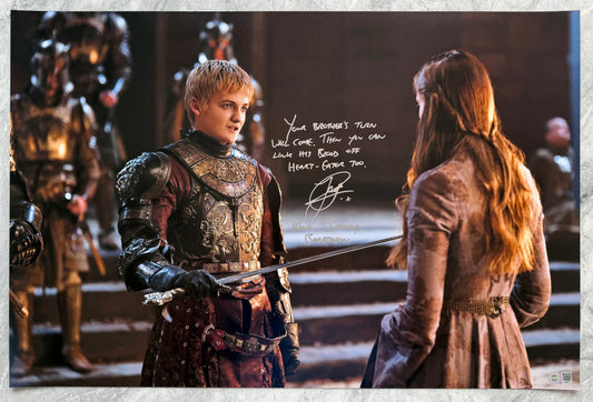 Jack Gleeson Signed Game Of Thrones 20x30” Photo With Long Quote - SWAU Authenticated