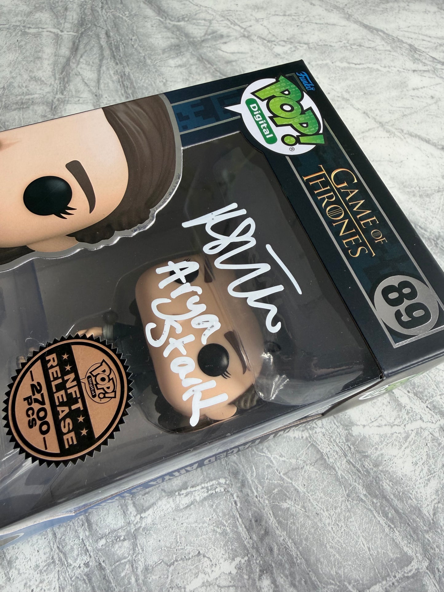 Maisie Williams Signed Game Of Thrones NFT Funko Pop - SWAU Witnessed