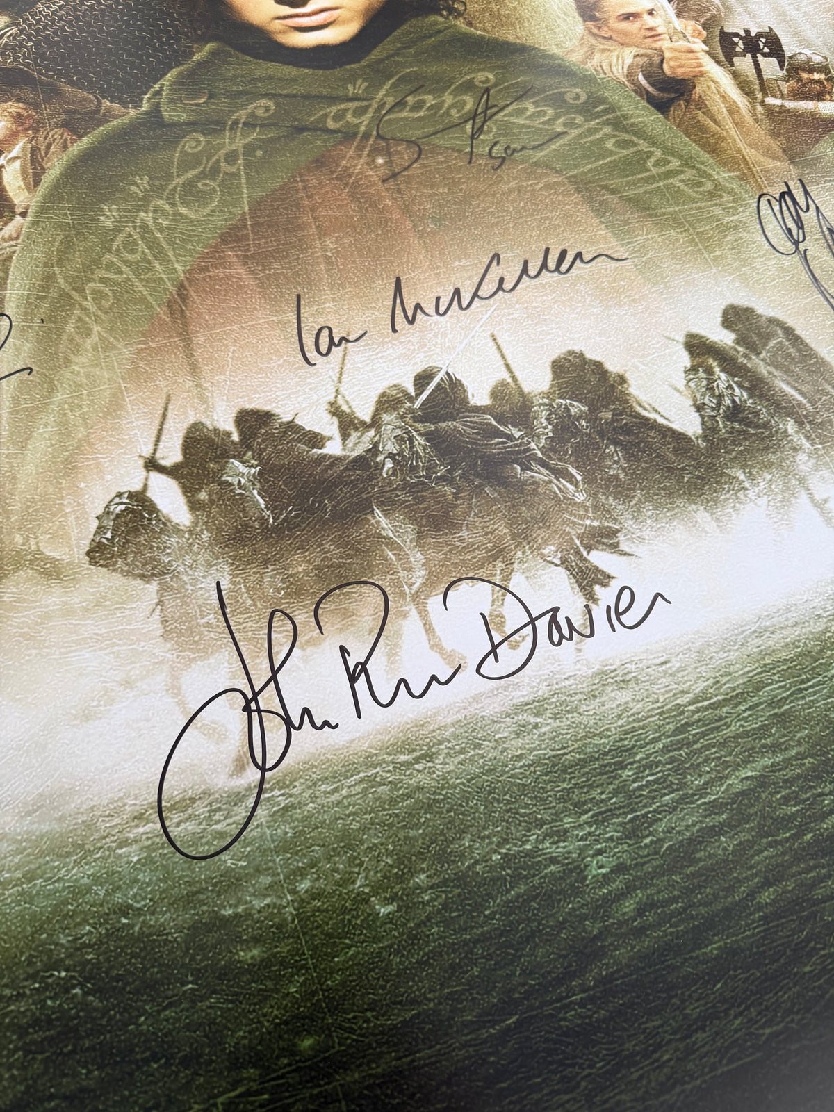 Sir Ian McKellen & Cast Multi Signed The Fellowship Of The Ring 20x30” Poster With Authentication