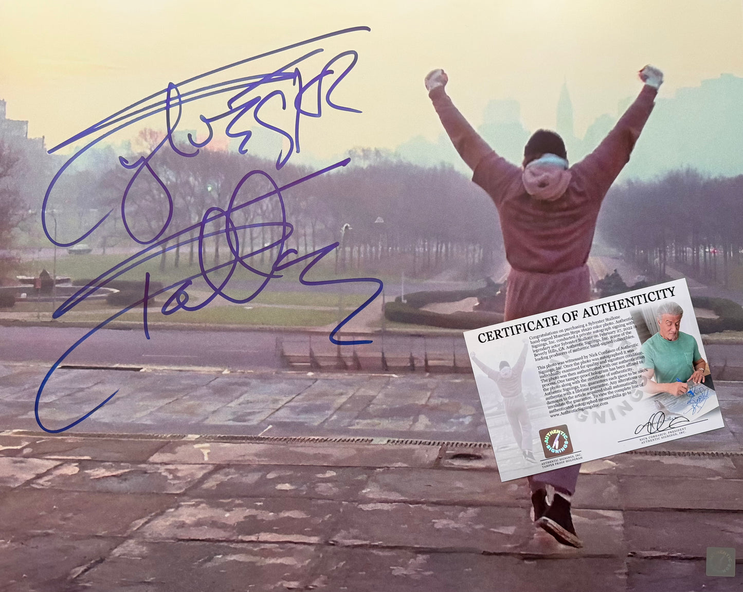 Sylvester Stallone Signed Rocky 16x20” Photo - Authentic Signings Inc COA (HOLIDAY WEEKEND SPECIAL - £50 OFF AT CHECKOUT)