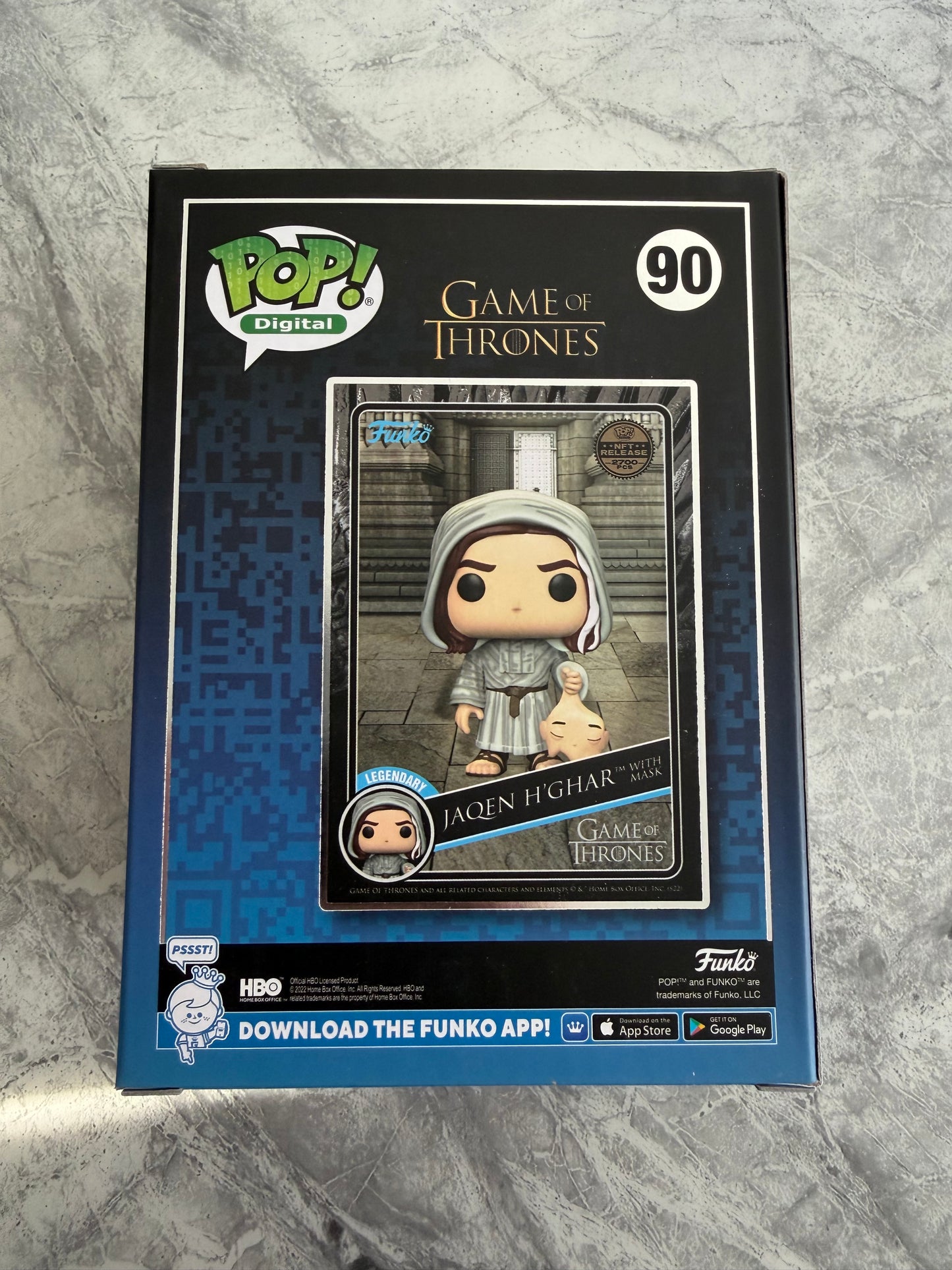 Tom Wlaschiha Signed Game Of Thrones Jaqen Digital NFT Funko Pop With 2 Quotes!