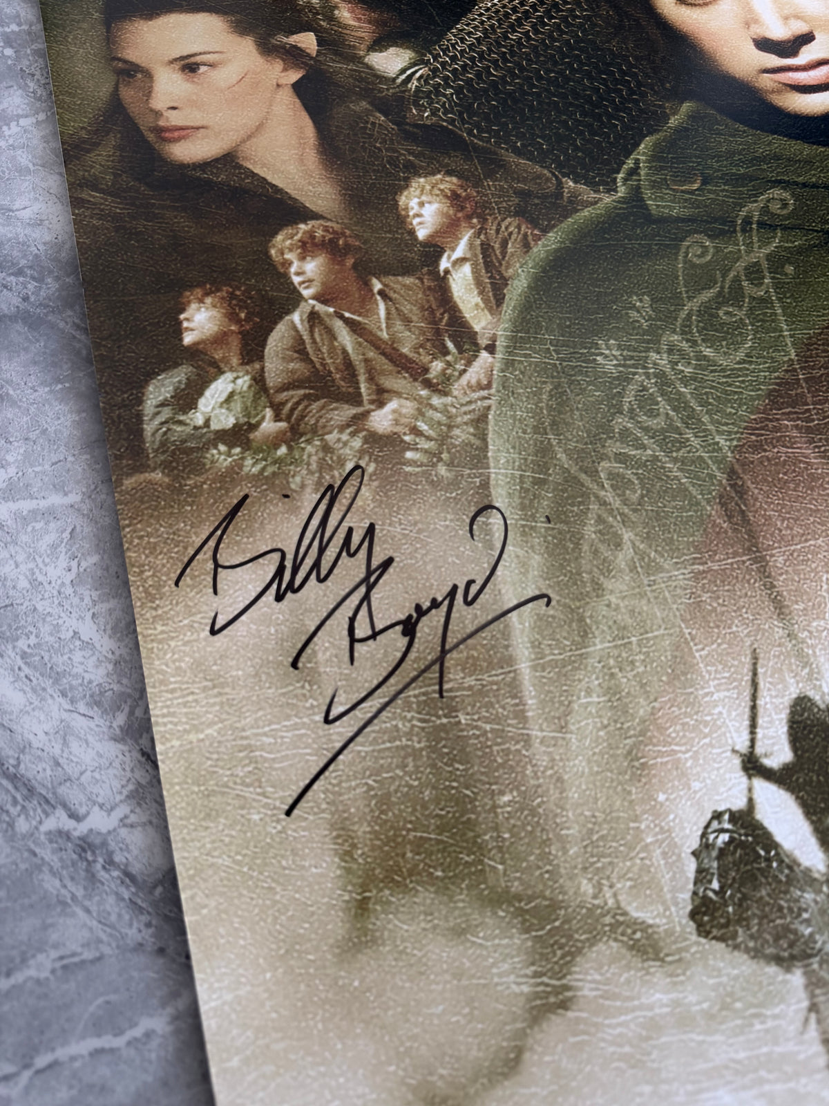Sir Ian McKellen & Cast Multi Signed The Fellowship Of The Ring 20x30” Poster With Authentication