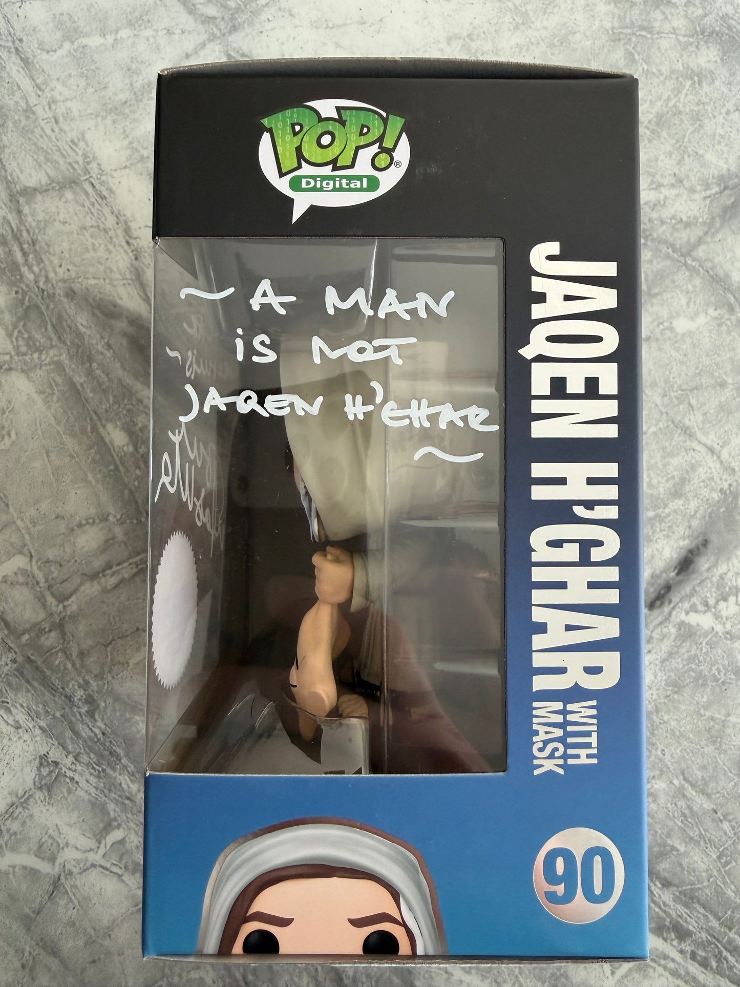 Tom Wlaschiha Signed Game Of Thrones Jaqen Digital NFT Funko Pop With 2 Quotes!