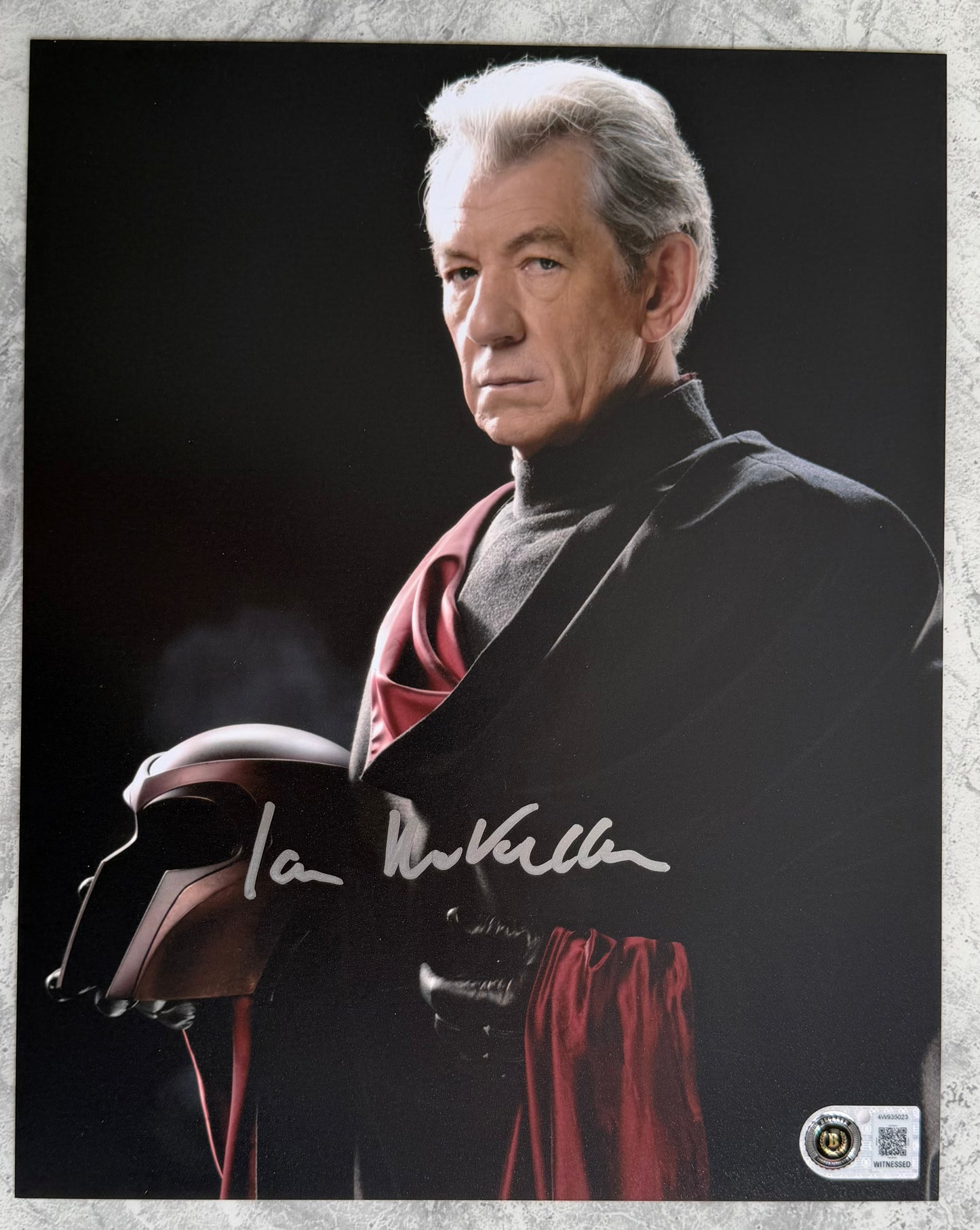 Sir Ian McKellen Signed Magneto 8x10” Photo - Beckett Witnessed Authentication