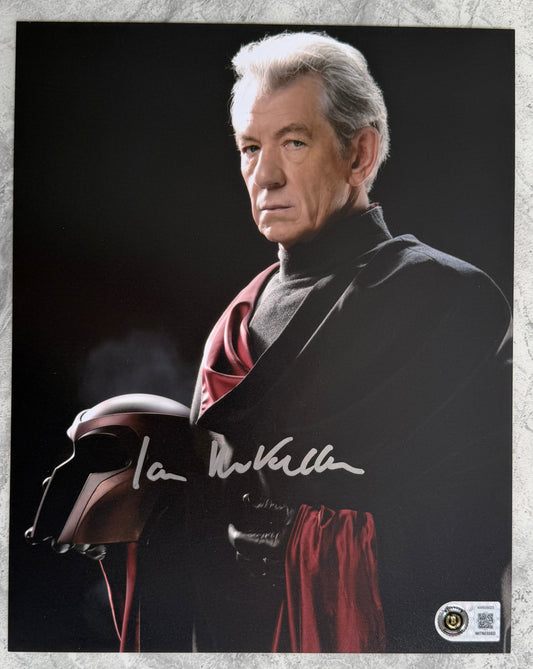 Sir Ian McKellen Signed Magneto 8x10” Photo - Beckett Witnessed Authentication