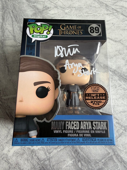 Maisie Williams Signed Game Of Thrones NFT Funko Pop - SWAU Witnessed