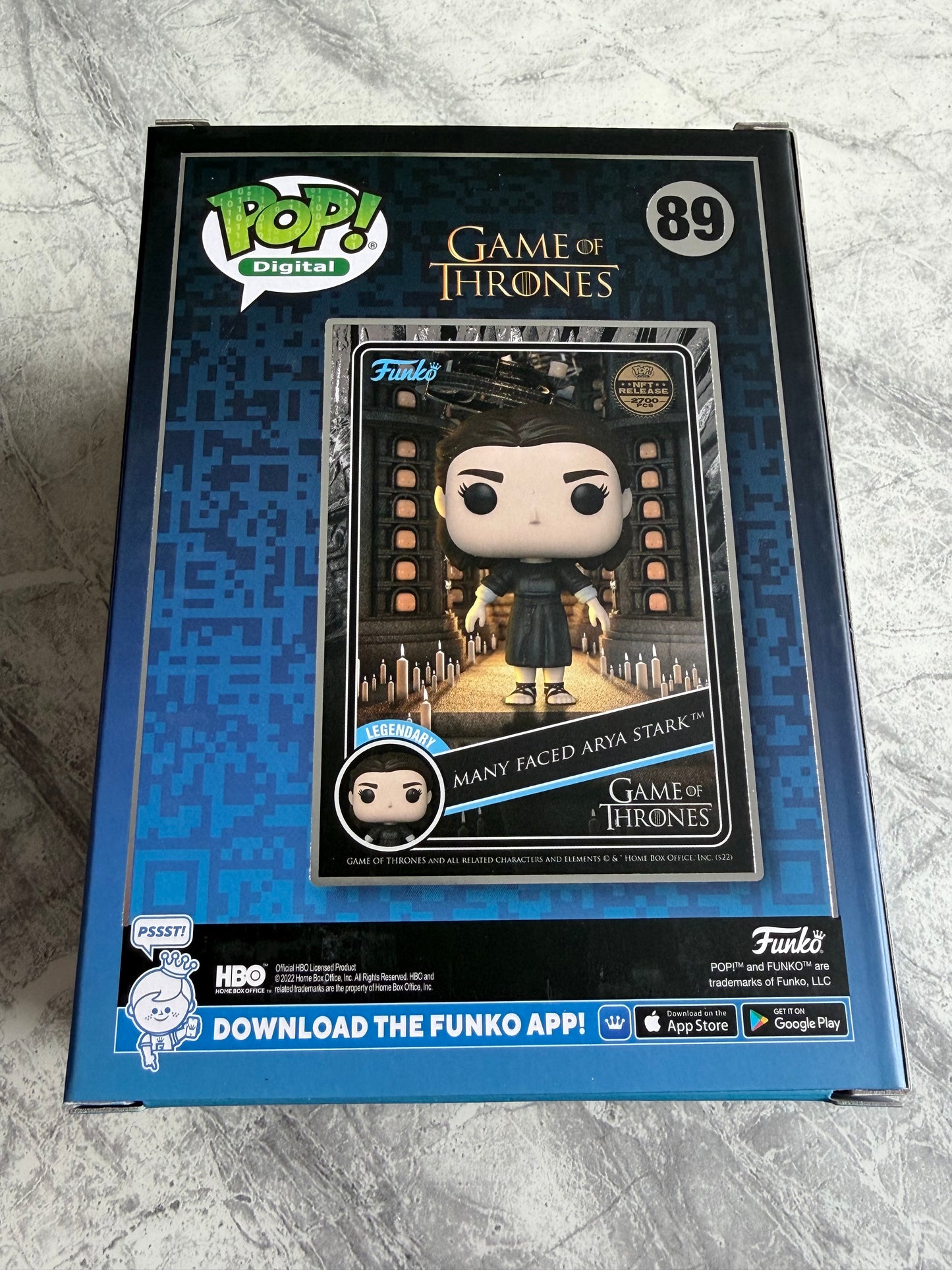 Maisie Williams Signed Game Of Thrones NFT Funko Pop - SWAU Witnessed