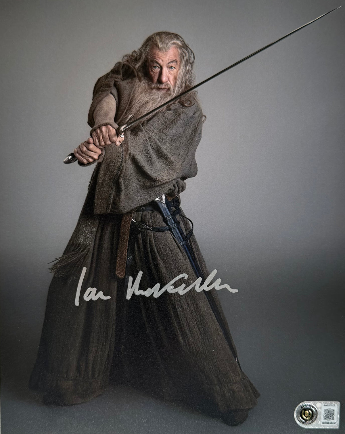 Sir Ian McKellen Signed LOTR 8x10” Photo - Beckett Witnessed Authentication (REDUCED TO CLEAR - WAS £325)
