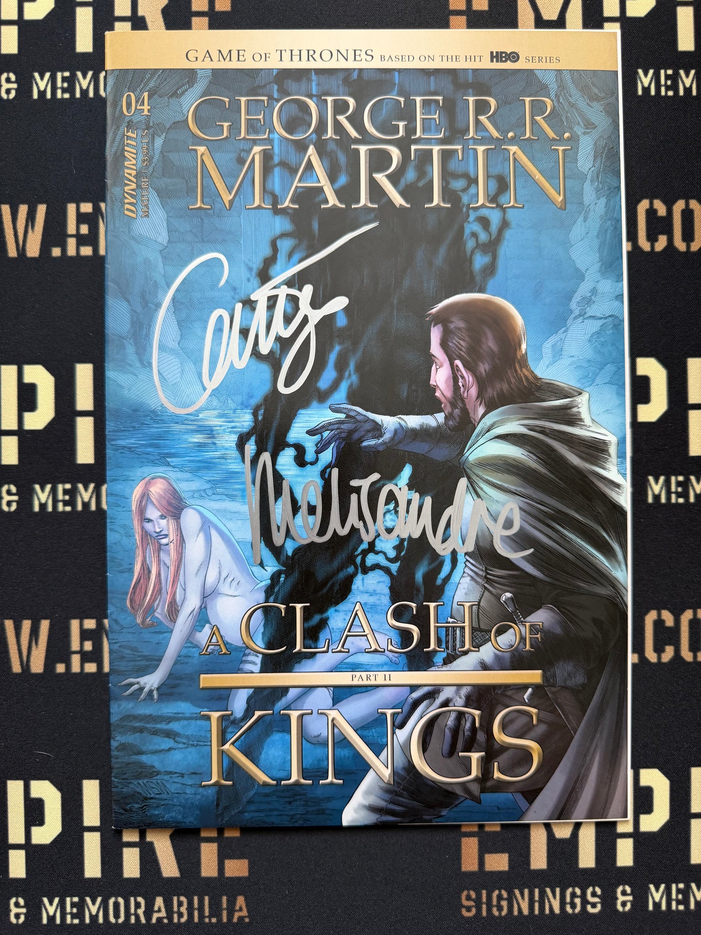 Carice Van Houten Dual Signed Game Of Thrones “A Clash Of Kings” Comic Book
