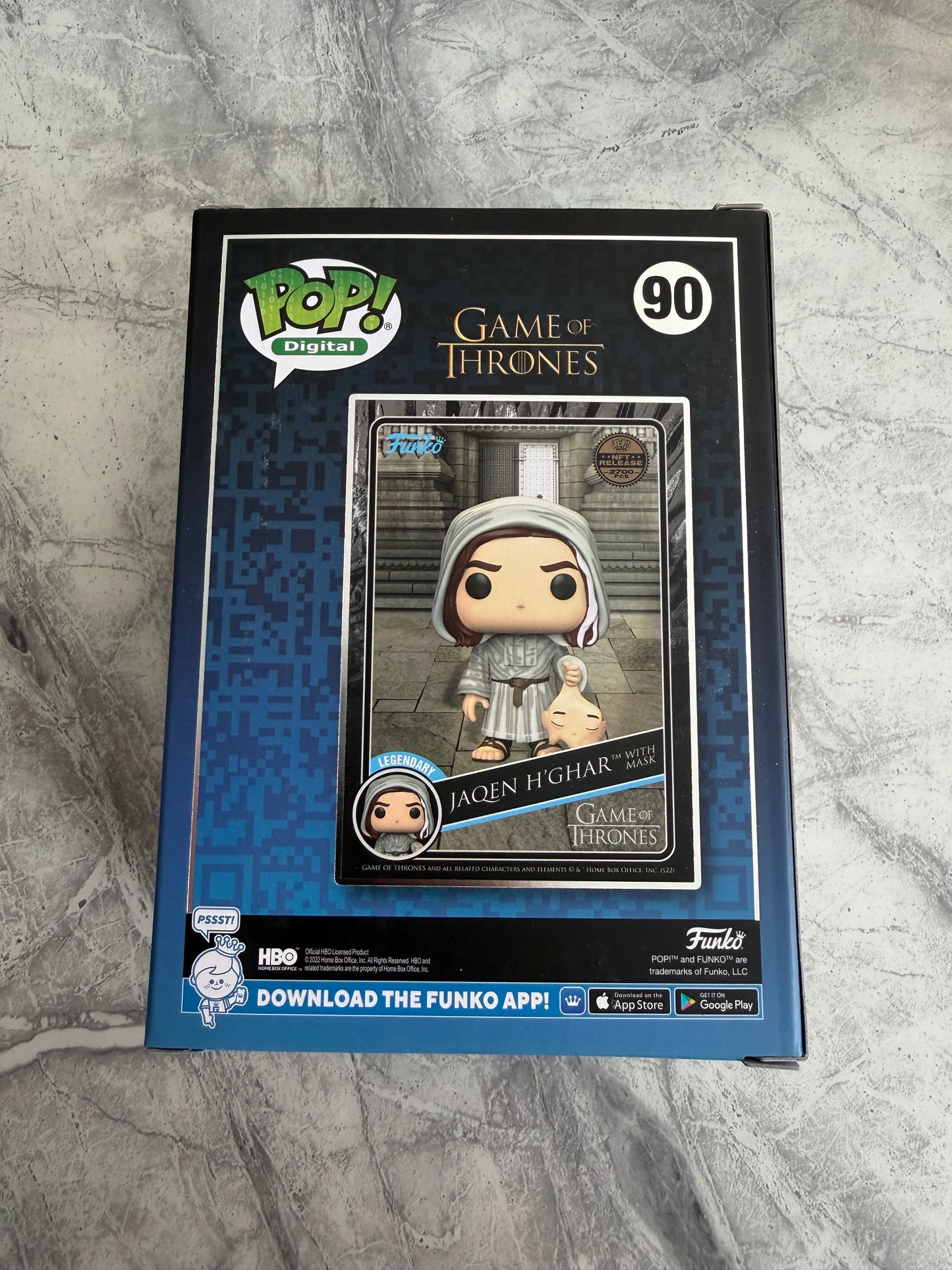 Tom Wlaschiha Signed Game Of Thrones Jaqen Digital NFT Funko Pop With 2 Quotes!