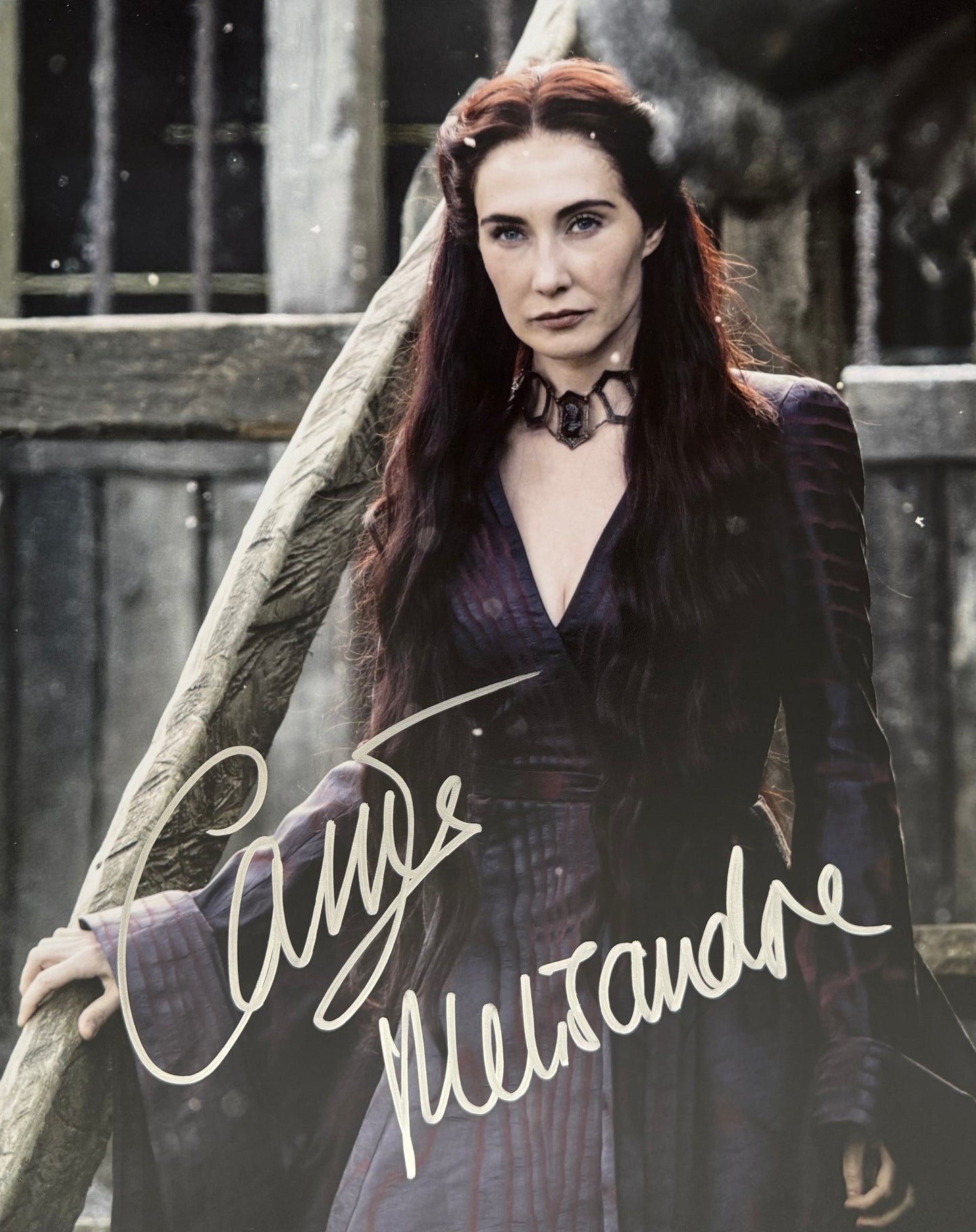 Carice Van Houten Signed Game Of Thrones 8x10” Photo