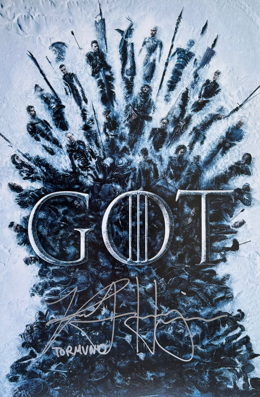 Kristofer Hivju Signed Game Of Thrones 11x17” Poster