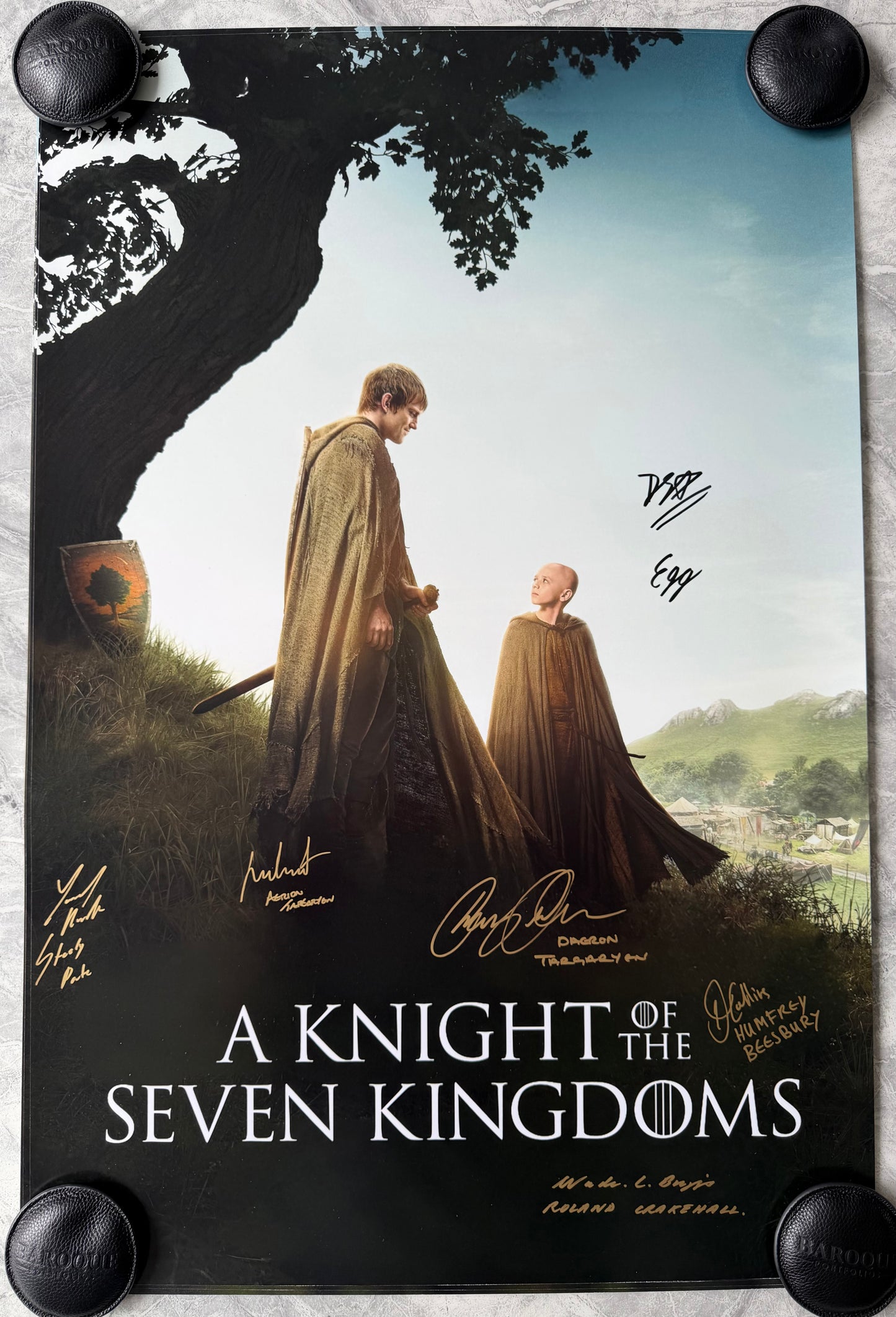 Multi 6 Cast Signed A Knight Of The Seven Kingdoms 24x36” Maxi Project Starter Poster