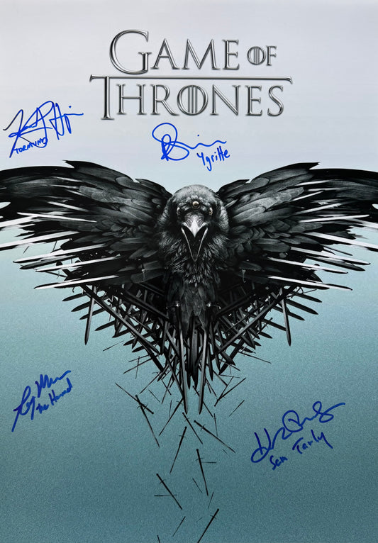 Heroes Of Westeros Multi Signed Game Of Thrones A2 Poster
