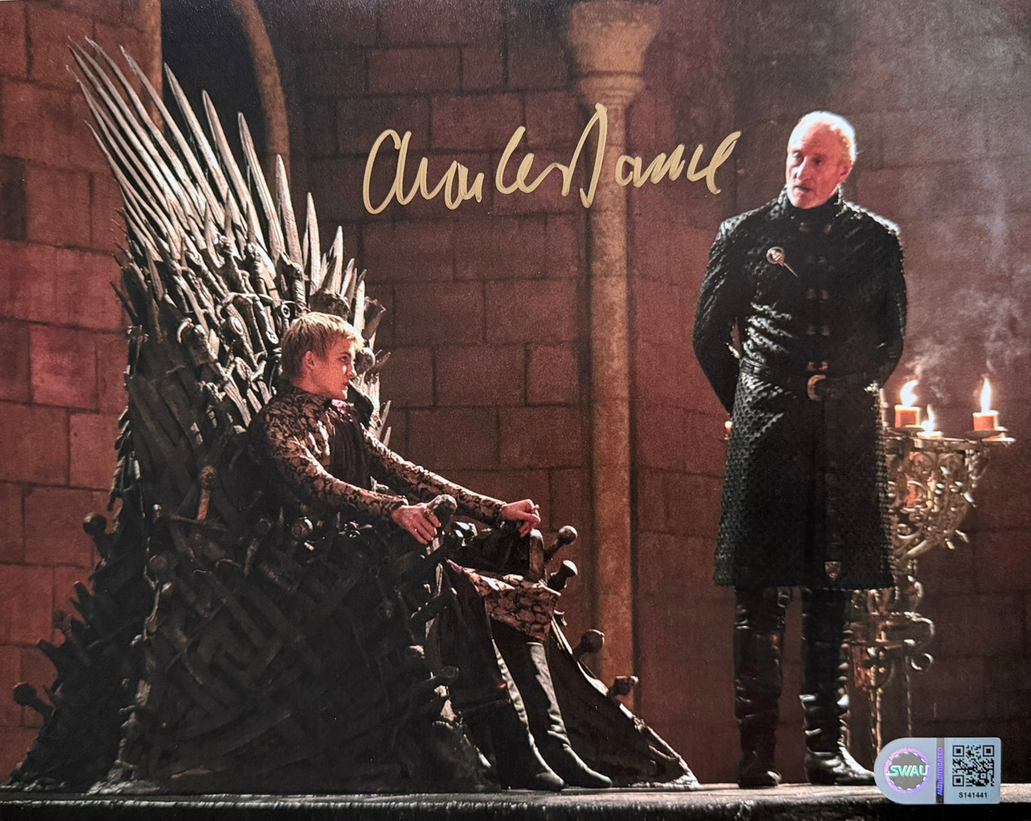Charles Dance Signed Game Of Thrones 8x10” Photo - SWAU Authenticated