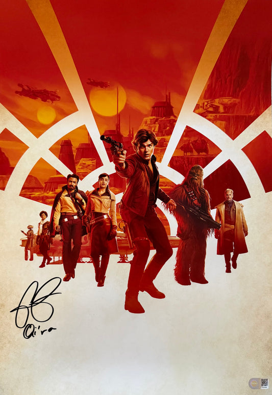 Emilia Clarke Signed Solo: A Star Wars Story A2 Poster - SWAU Authenticated