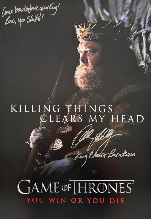 Mark Addy Signed Game Of Thrones Season 1 A2 Poster