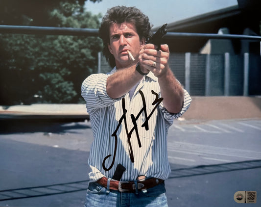 Mel Gibson Signed Lethal Weapon 11x14” Photo - SWAU Authenticated