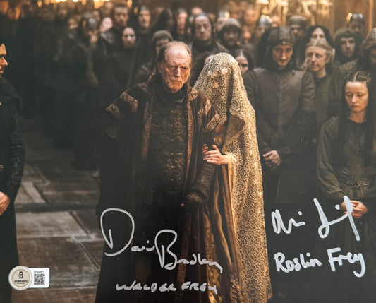 David Bradley & Alexandra Dowling Dual Signed Game Of Thrones 8x10” Photo - Beckett Authenticated