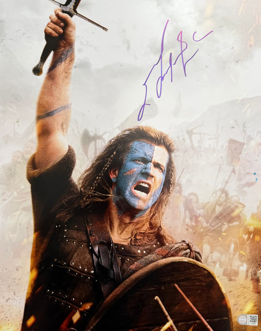 Mel Gibson Signed Braveheart 16x20” Photo - SWAU Authenticated