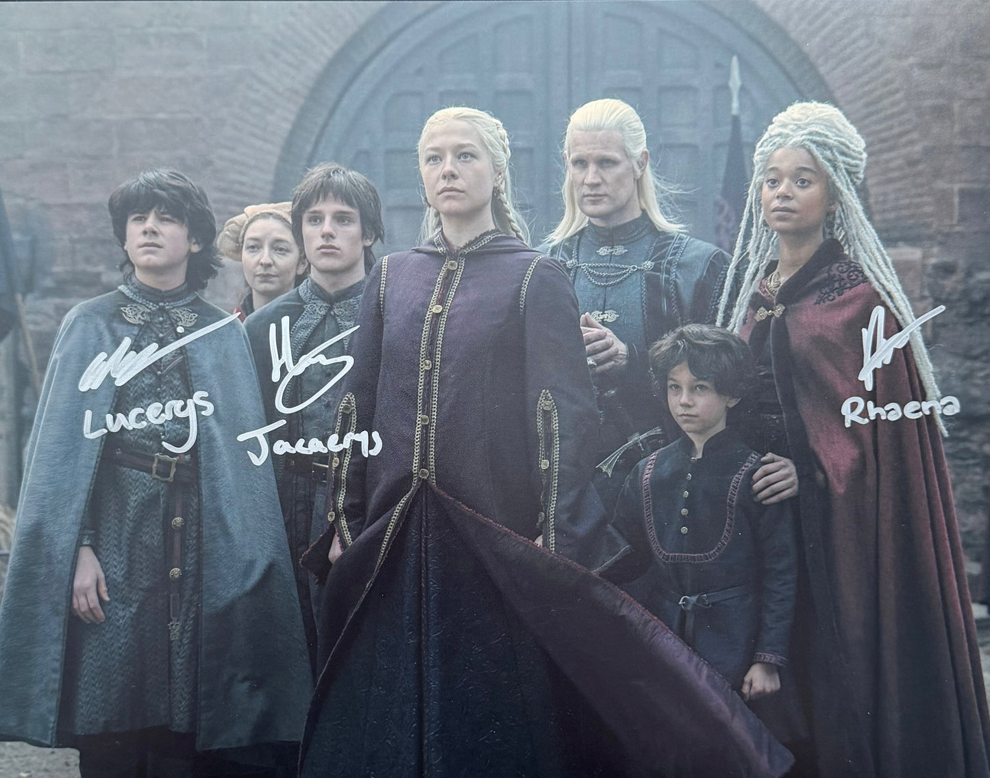 Grihault, Collett & Campbell Signed House Of The Dragon 11x14” Photo