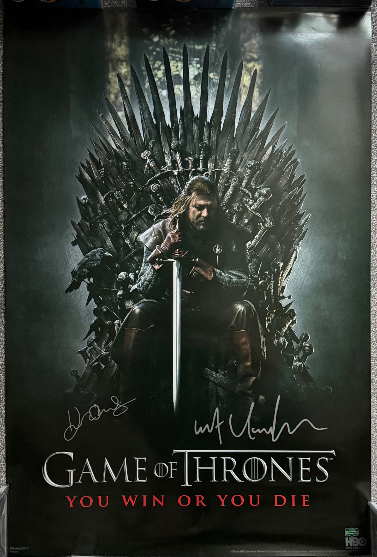 Kit Harington & John Bradley Dual Signed Game Of Thrones Maxi Poster