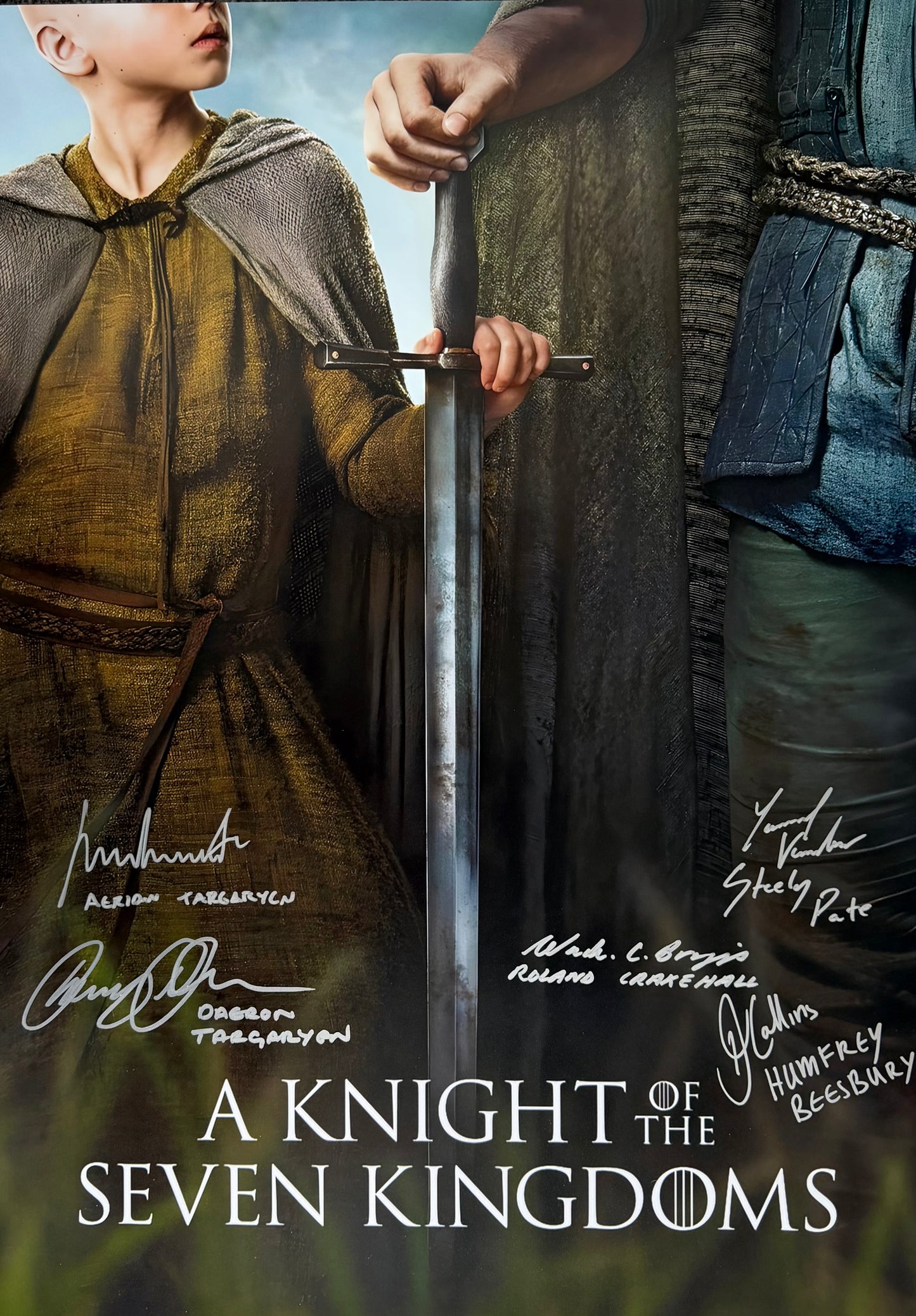 Multi 5 Cast Signed A Knight Of The Seven Kingdoms 24x36” Maxi Project Starter Poster