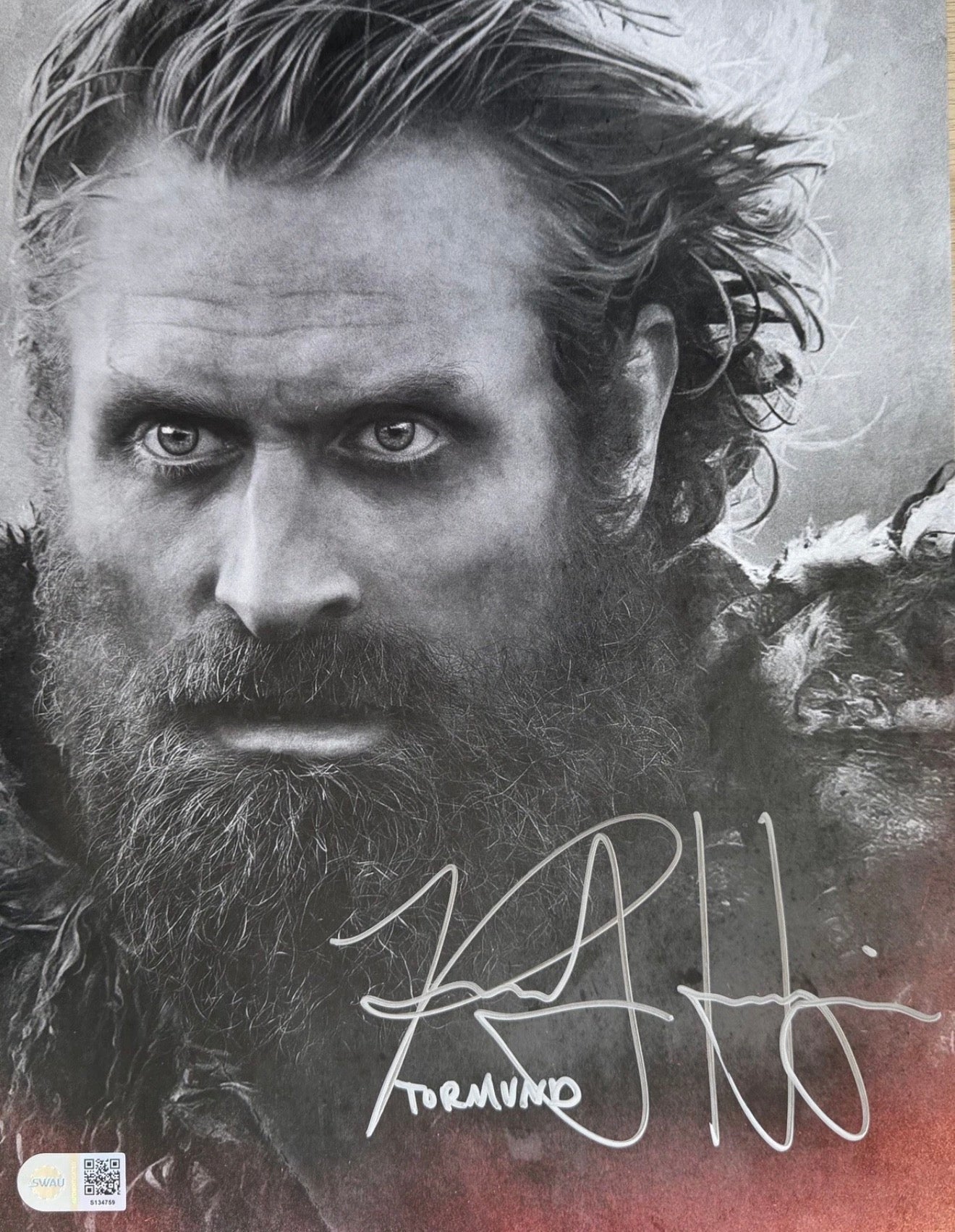 Kristofer Hivju Signed Game Of Thrones 11x14” Photo - SWAU Authenticated